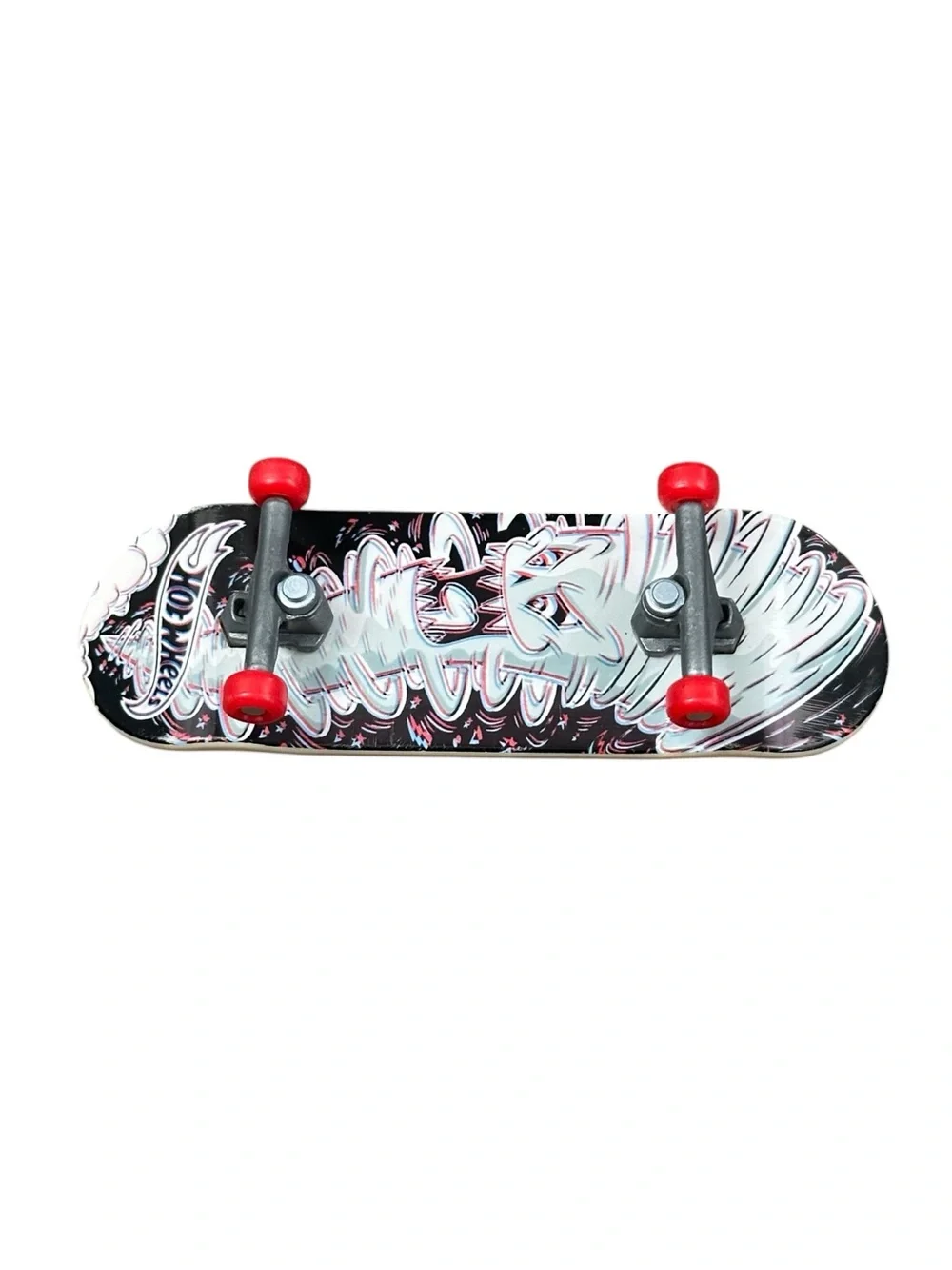 Hot Wheels Tornado Ghost Fingerboard Mini Skateboard Red Wheels Tech Deck Style